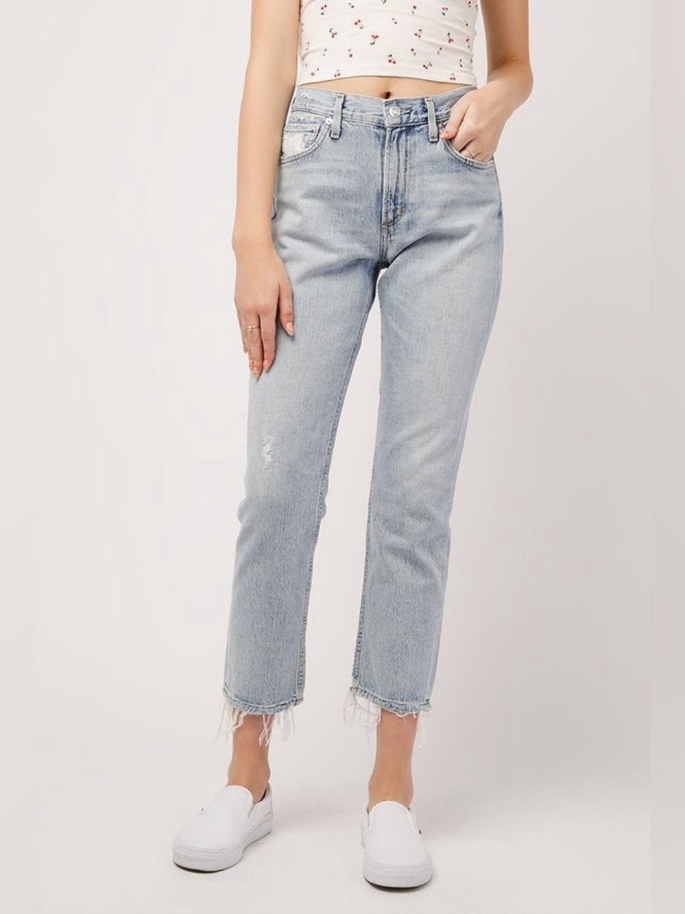 Agolde Cigarette Lo Slung Jean